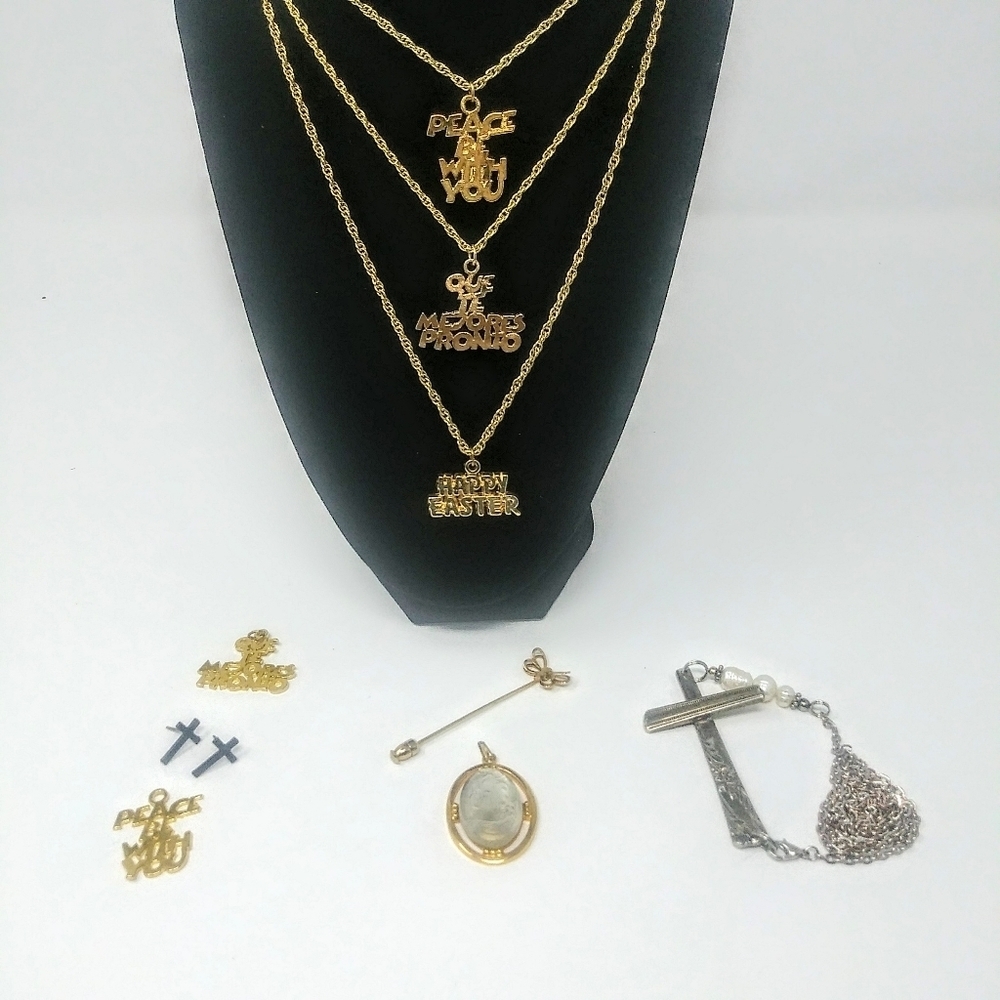 9 Piece Religous/Spiritual Jewelry Ensemble
